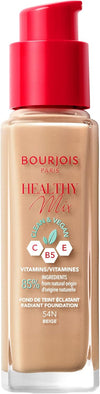 Bourjois Healthy Mix Clean Foundation, Radiant, 54N Beige (Med-Tan)