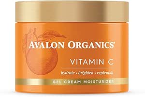 Avalon Organics Gel Cream Moisturizer, Vitamin C, Hydrating, 1.7 Oz