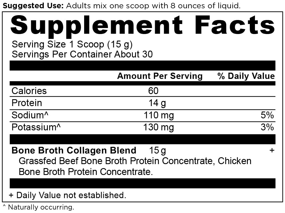 Dr. Axe Ancient Nutrition Bone Broth Collagen Powder - Pure, 450g