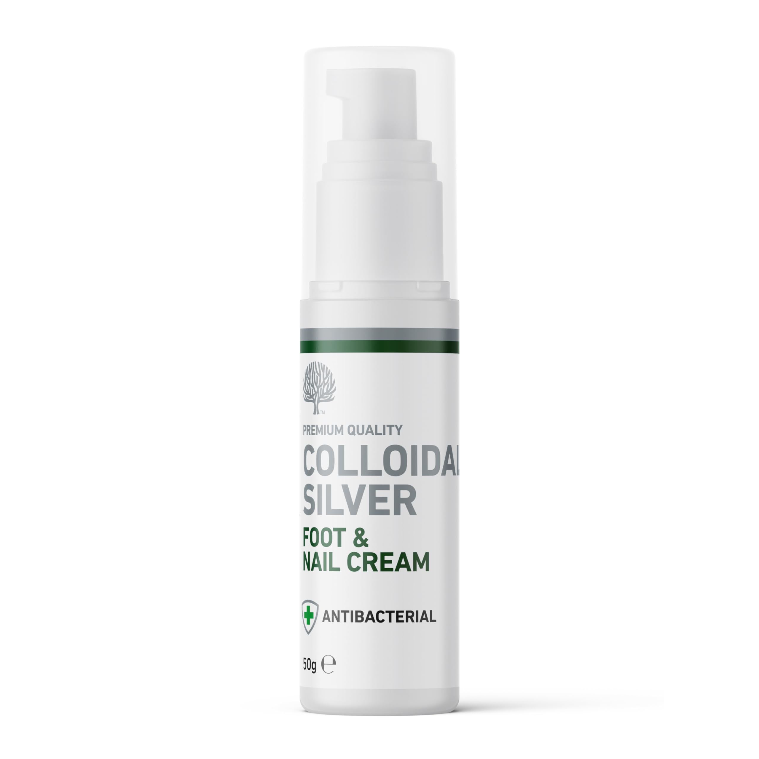 Nature's Greatest Secret All Natural Antibacterial Colloidal Silver Foot & Nail Cream - 50g