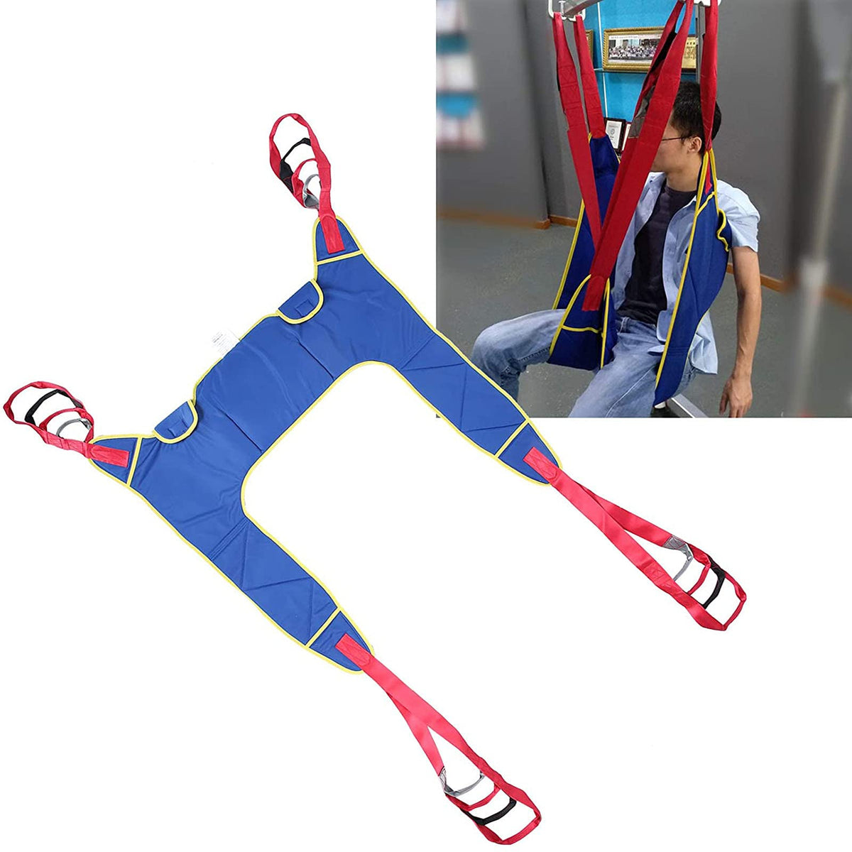 Durable Bariatric Toileting Sling - Commode Hoist Compatible