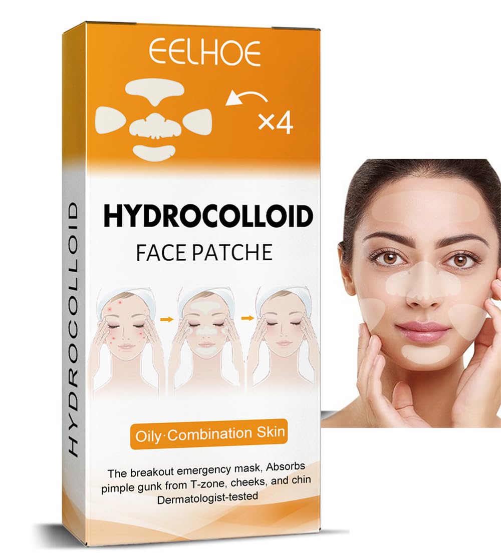 Hydrocolloid Face Mask - Large Pimple Patches for Zit Breakouts, Vegan & Cruelty-Free