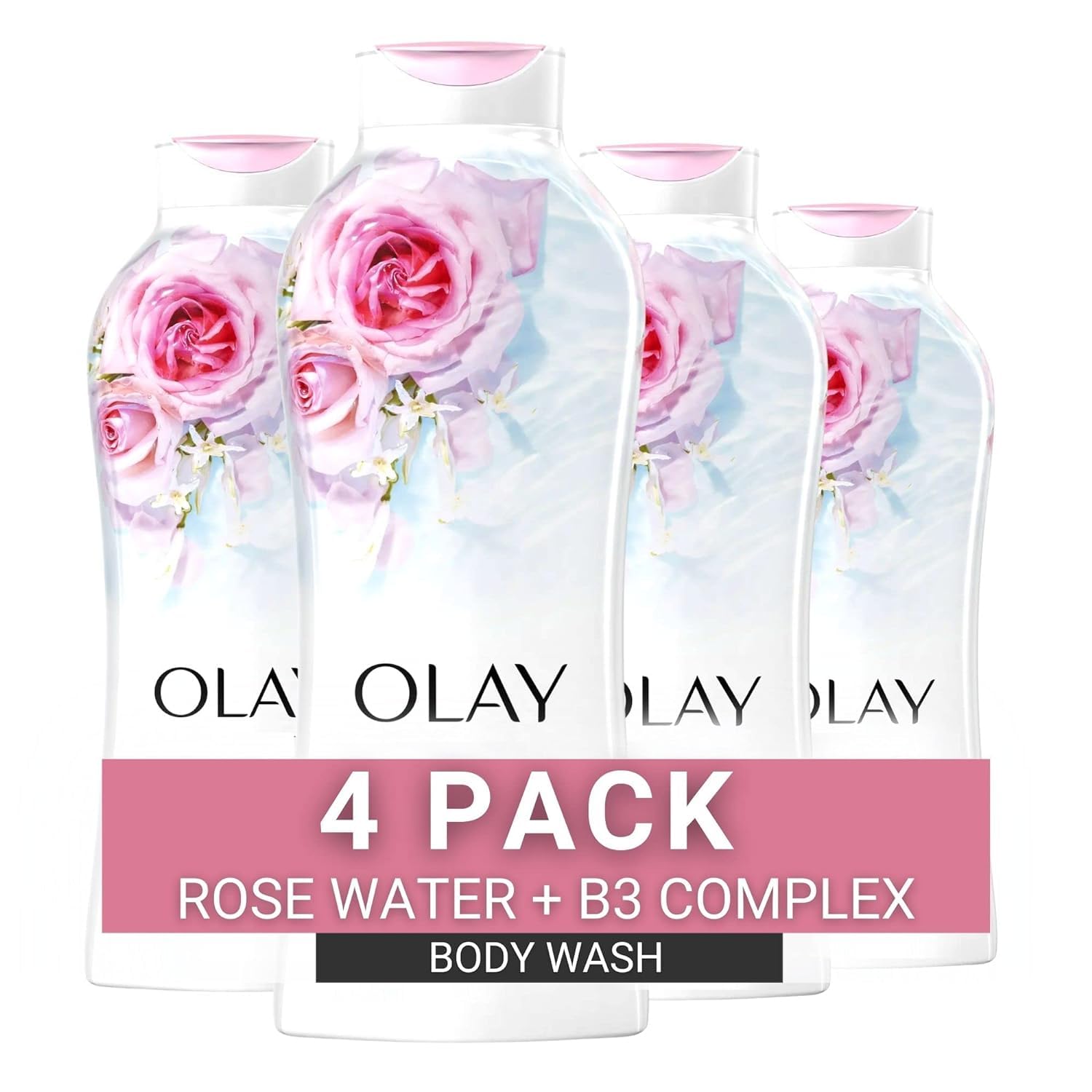 Olay Fresh Outlast Body Wash - Rose Water & Sweet Nectar - 22 fl oz, 4 Count