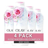 Olay Fresh Outlast Body Wash - Rose Water & Sweet Nectar - 22 fl oz, 4 Count