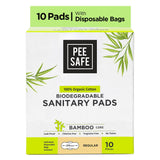 Pee Safe Biodegradable Regular Sanitary Pads - Eco-Friendly 10 Pack