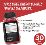 Apple cider vinegar gummies for weight loss and detox support.