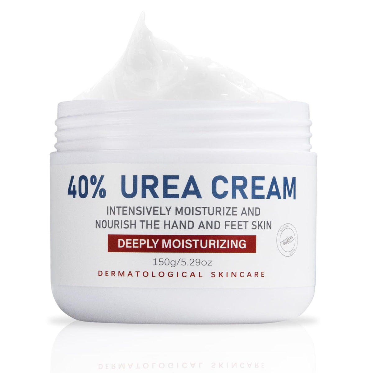 OUKEYA Urea Cream 40% - Maximum Strength Foot & Hand Cream for Cracked Heels & Dry Skin - Deep Moisturizing Callus Remover for Women & Men