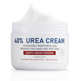 OUKEYA Urea Cream 40% - Maximum Strength Foot & Hand Cream for Cracked Heels & Dry Skin - Deep Moisturizing Callus Remover for Women & Men