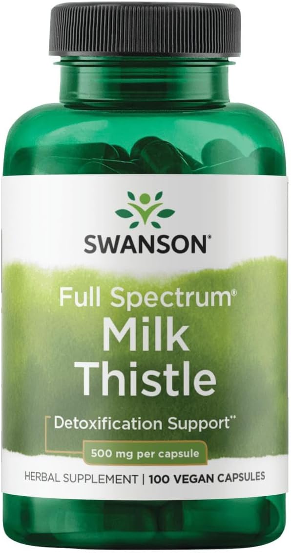 Swanson Full Spectrum Milk Thistle - Liver Support - 500mg, 100 Capsules