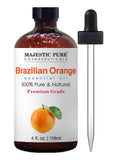 MAJESTIC PURE Brazilian Orange Essential Oil 4 Fl Oz – 100% Pure, Natural, Premium Grade