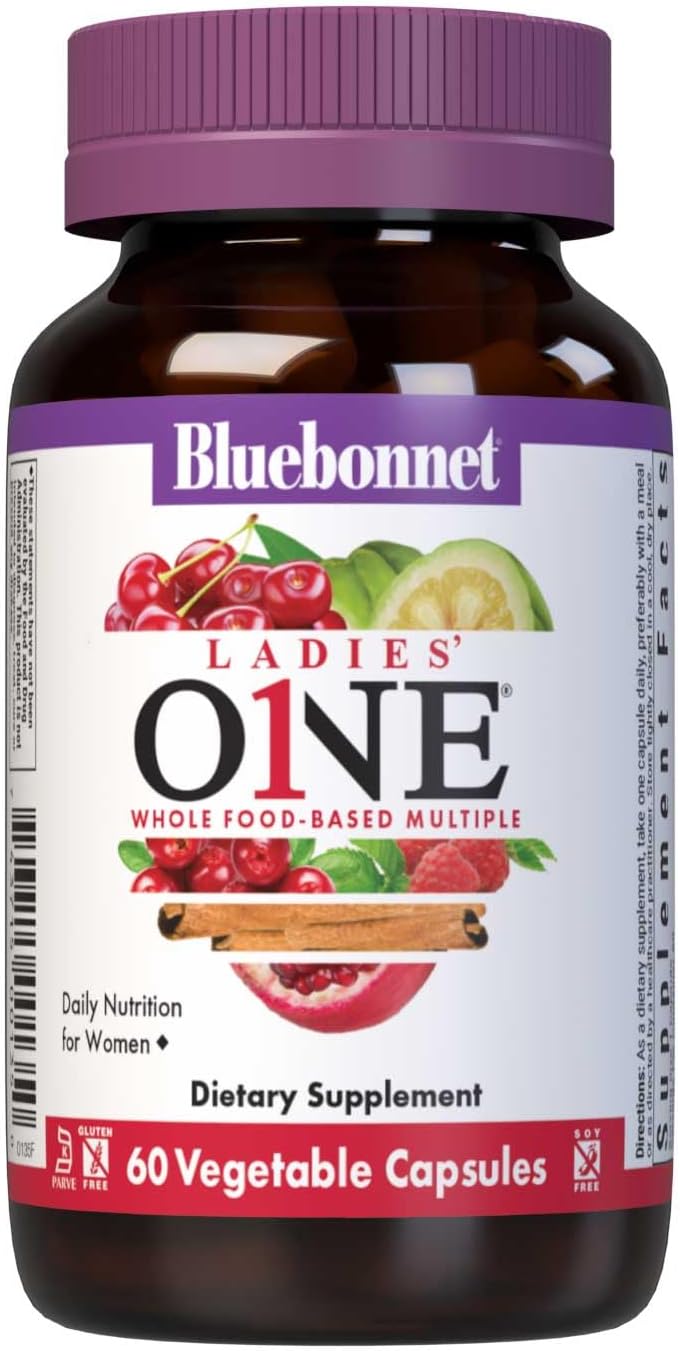 Bluebonnet Women's One Multi Whole Food-Based, 30 Caplets