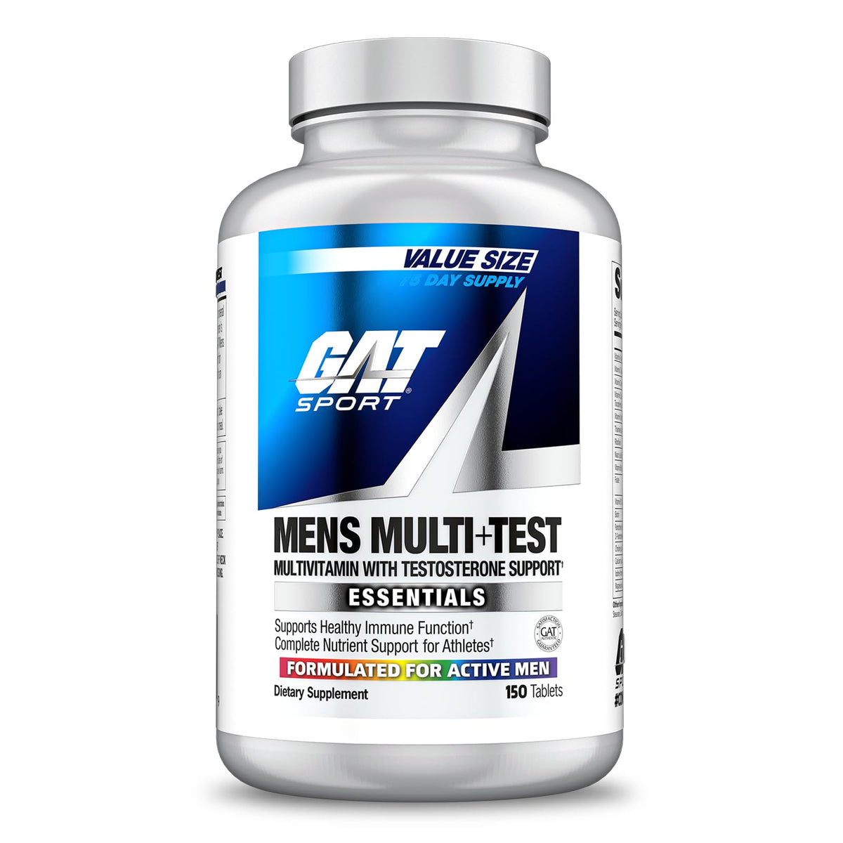 GAT Men's Multi + Test Daily Multivitamin, 150 Tablets