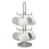 Yumi 8-Mug Drying Rack and Storage Holder - Chrome Finish