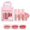 3 Pcs Mini Lip Gloss Set - Tinted Plumping Glow Oil for Teenage Girls & Women | Cute Hydrating Mirror Gloss | Non-Sticky Long-Lasting Moisturizing