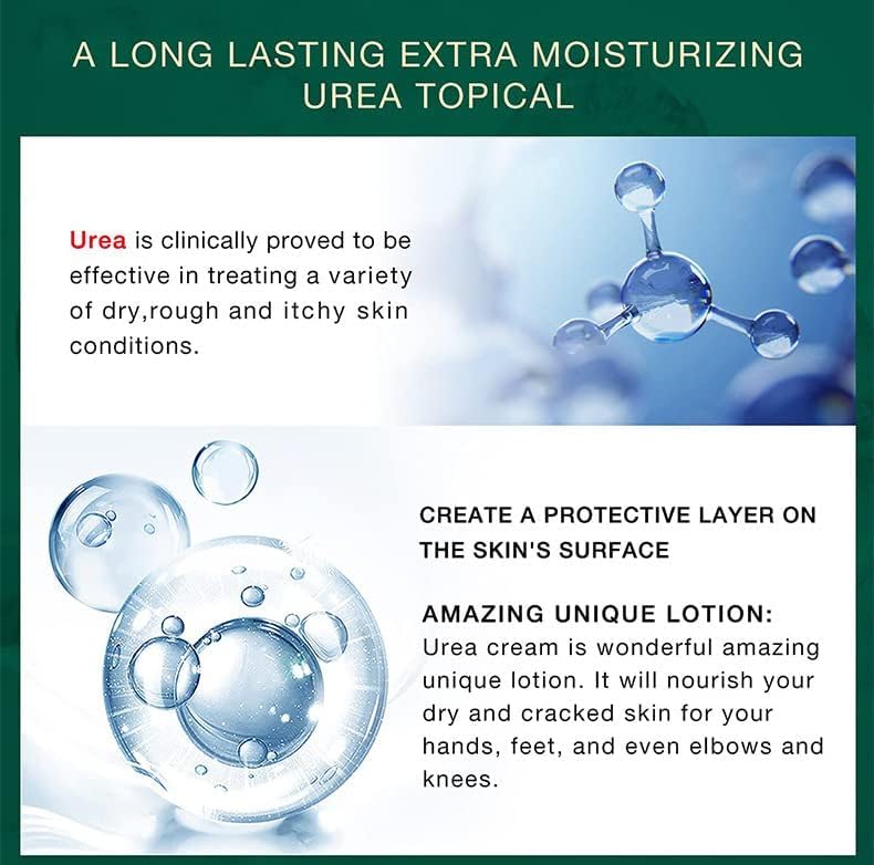 Urea Cream 42% - Foot Cream for Dry Cracked Heels, Hands & Elbows with 2% Salicylic Acid