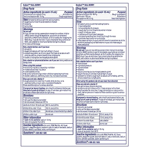 Vicks DayQuil & NyQuil Kids Berry Cold & Cough Combo Pack