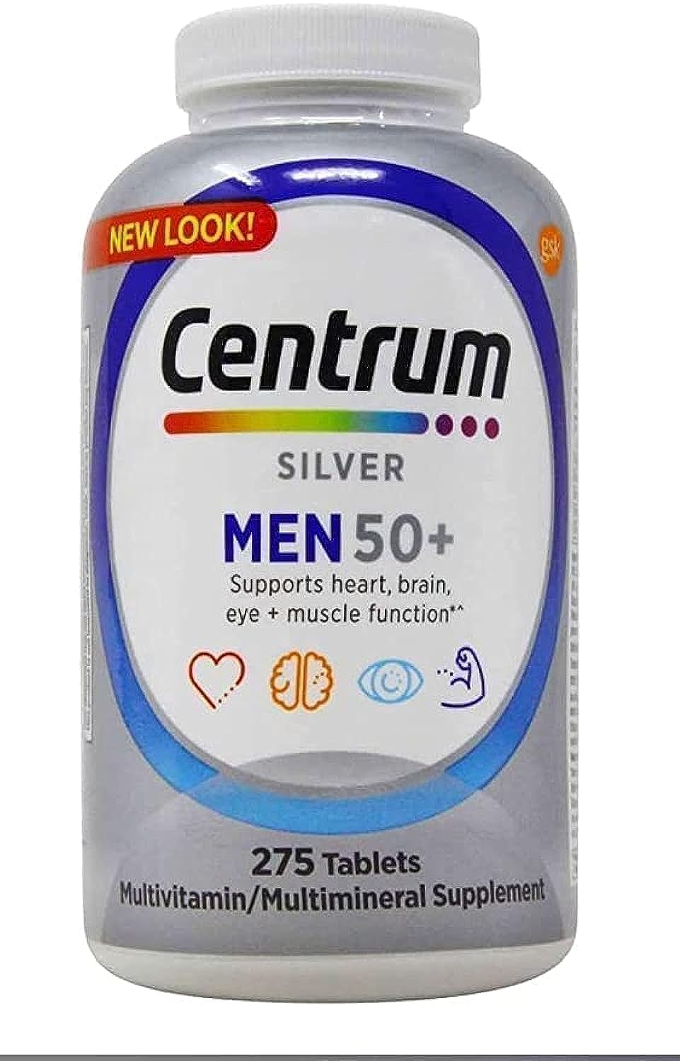 Centrum Silver Men 50+ Multivitamin for Active Aging - 275 Tablets