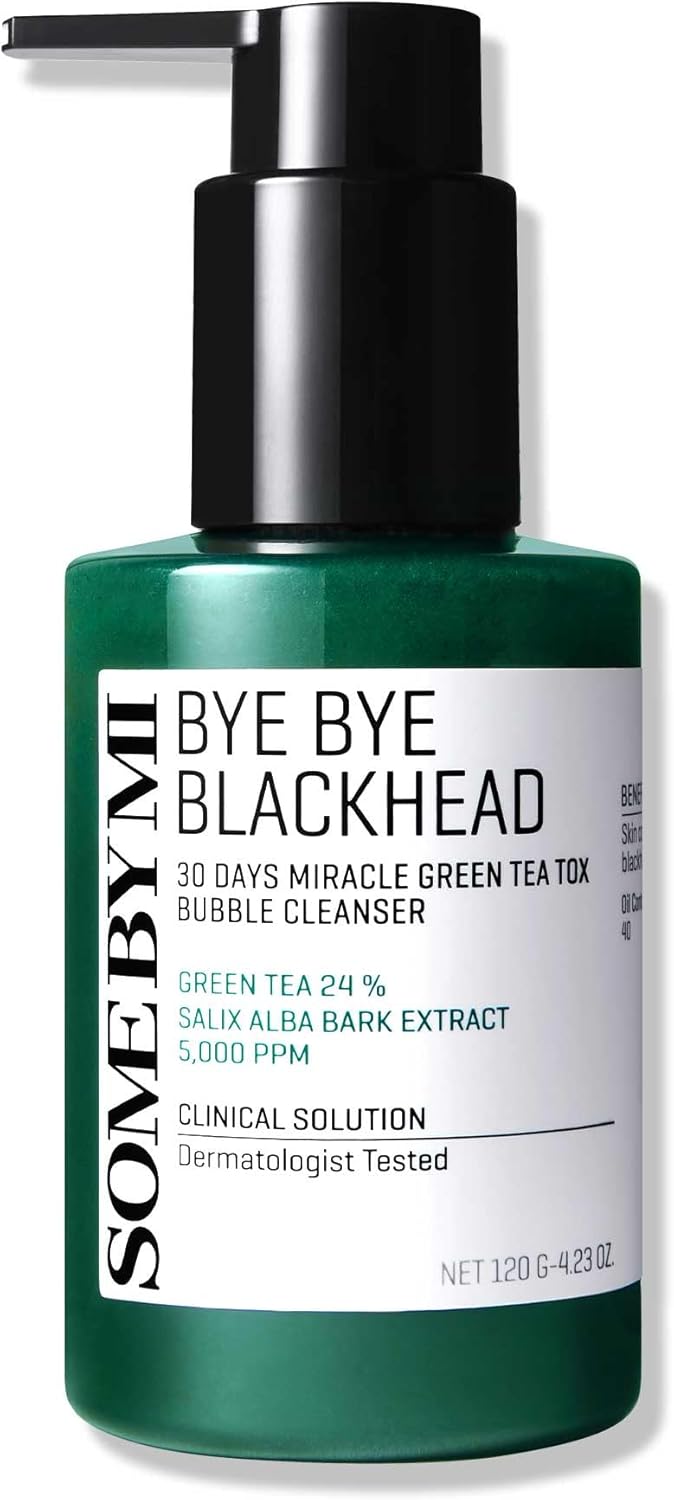 SOME BY MI, Bye Bye Blackhead 30 Days Miracle Green Tea Tox Bubble Cleanser, 4.23 oz (120 g)