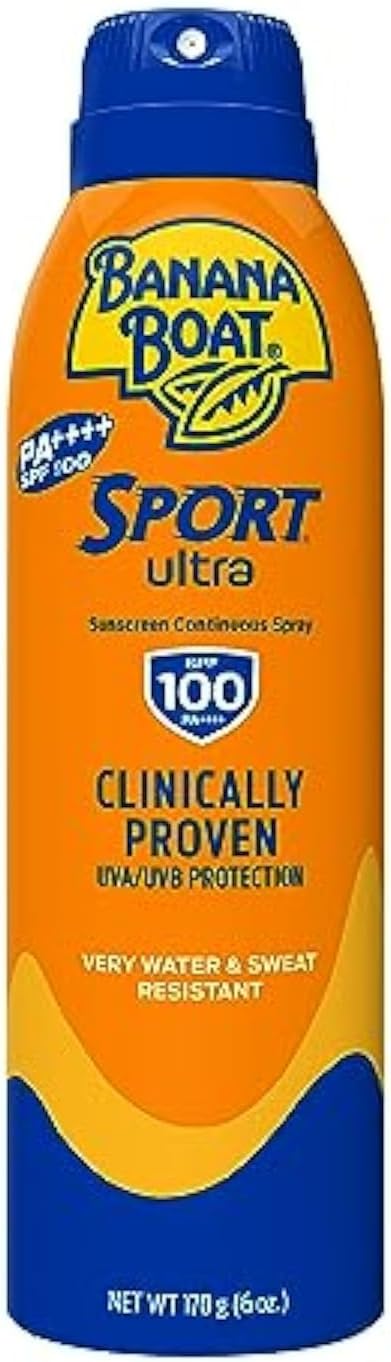 Banana Boat Sport Sunscreen Continuous Invisible Clear Spray SPF 100