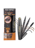 3-in-1 Eyebrow, Eyeliner & Mascara Kit - Waterproof, Long-Lasting Eye Makeup Set for Women