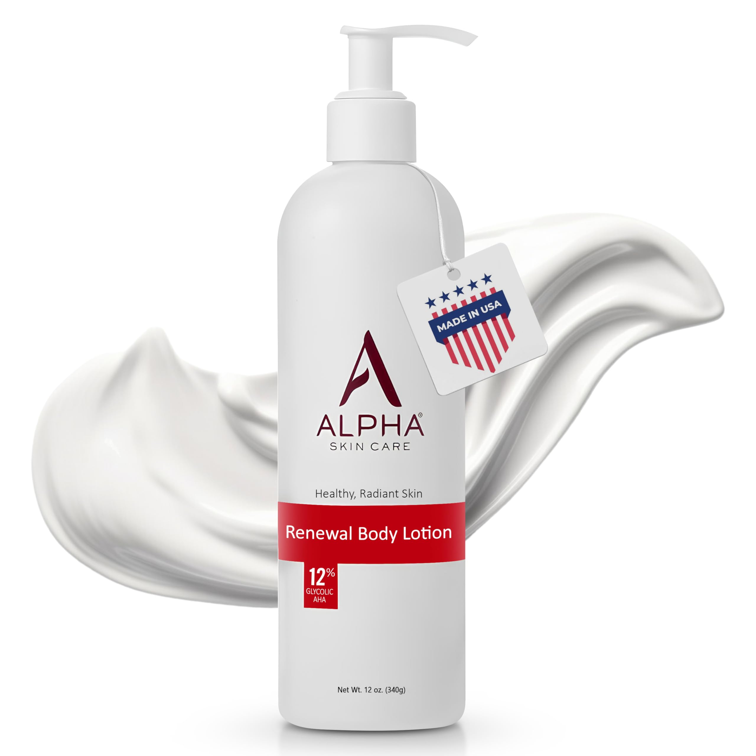 Alpha Skin Care Anti-Aging Body Lotion - Reduces Wrinkles 12oz