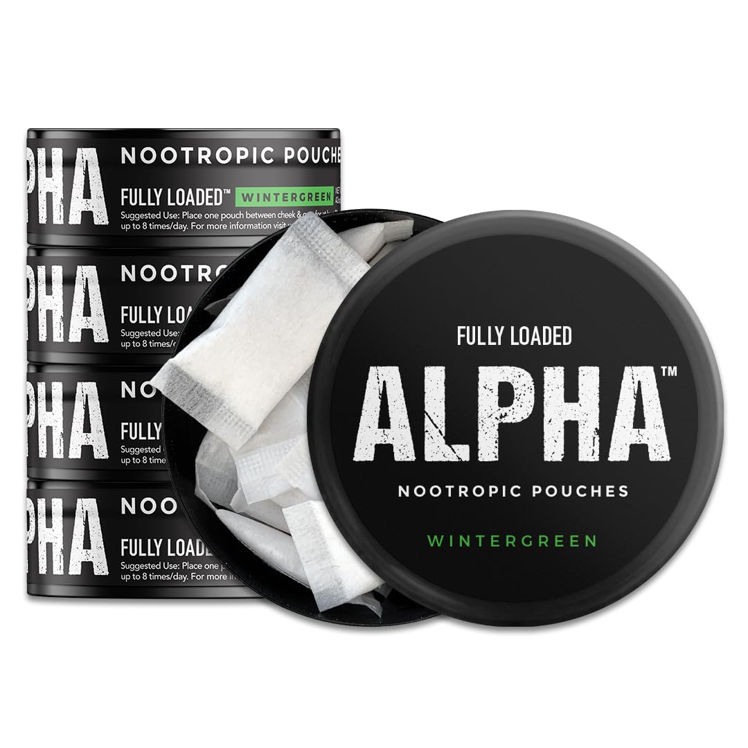 Fully Loaded Bullseye Alpha Nootropic Pouches - Wintergreen - 75g
