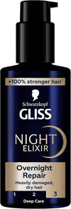 Schwarzkopf Gliss Night Elixir: Overnight Hair Repair Serum, 100ml