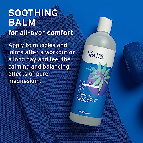 Life-flo Magnesium Gel - Fast-Absorbing Relief for Aches & Pains