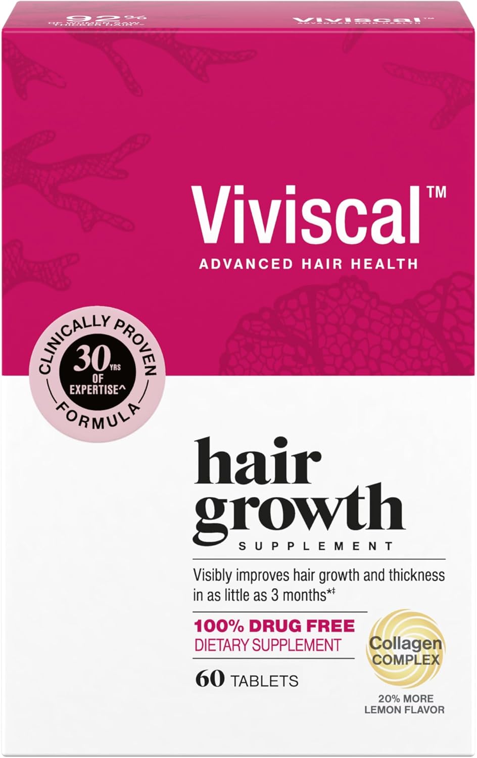 Viviscal Hair Growth Supplement For Women 60 Count