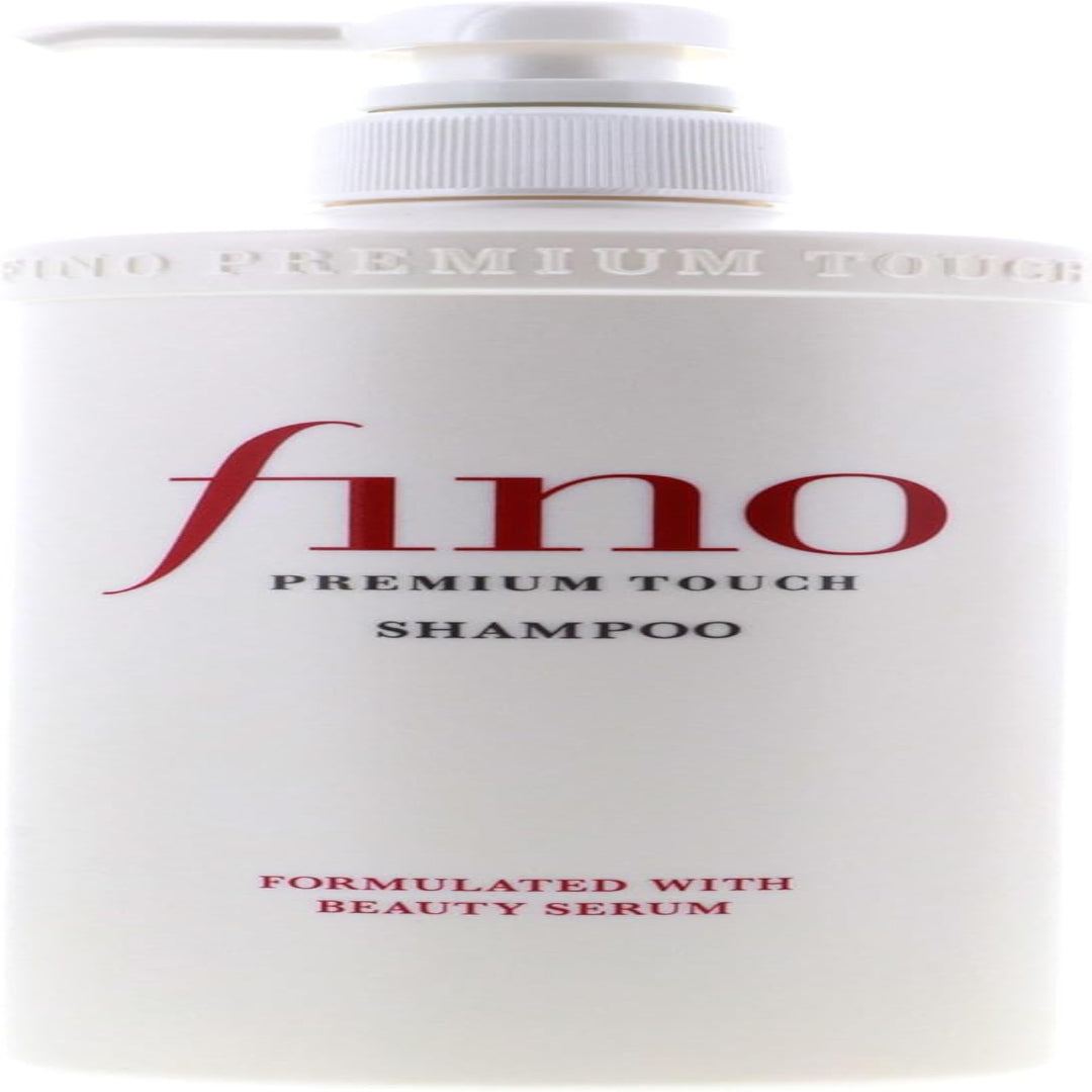 Fino Shiseido Fitit Premium Touch moist shampoo: 550ml bottle of hydrating, premium Japanese shampoo.