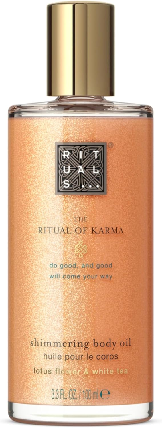 Rituals The Ritual of Karma Shimmering Body Oil - Luxurious Unisex Glow (3.3 oz)
