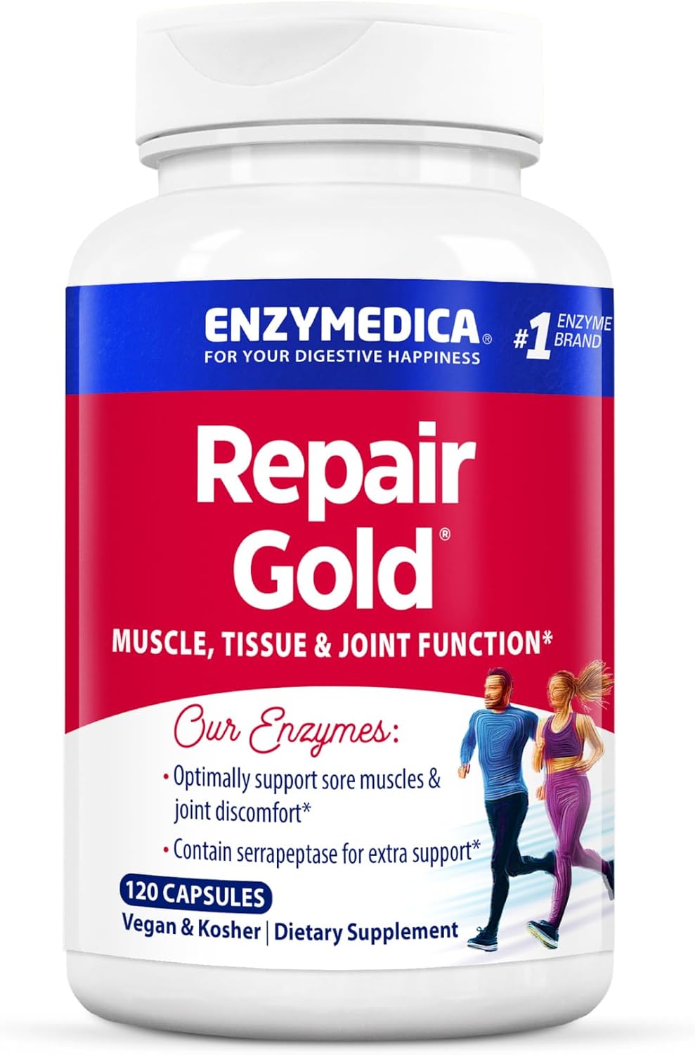 Enzymedica Repair Gold إصلاح خلوي وحيوية ١٢٠ كبسولة