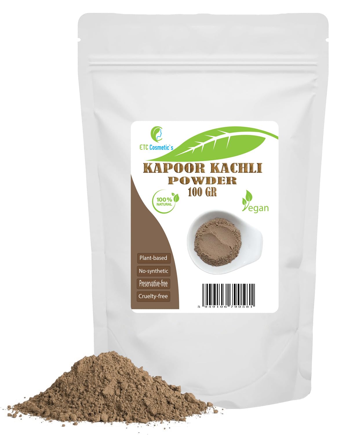 100% Natural Kapoor Kachli Powder for Hair Growth, Volume & Vitality (100g)