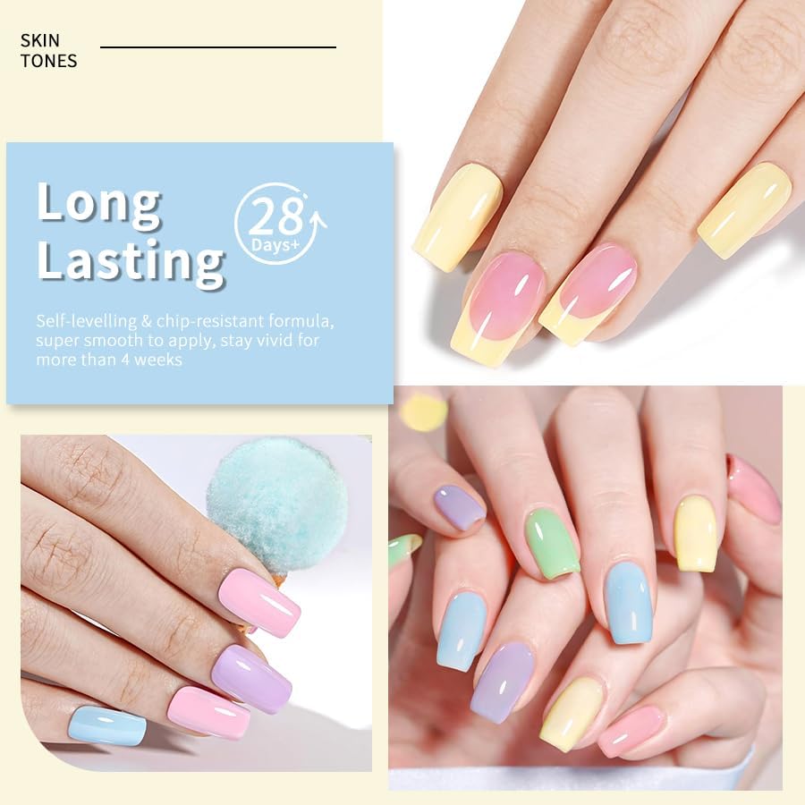 Modelones 9-Piece 15ml Gel Polish Set | 3D Enamel Colors for DIY Manicure