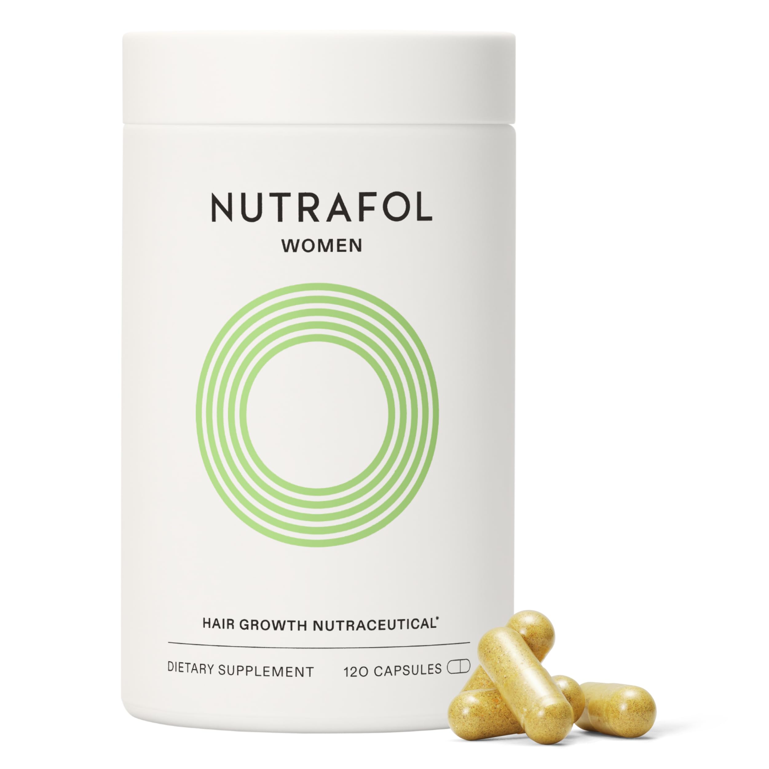 Nutrafol Hair Loss Thinning Supplement for Women - 120 Capsules | Hair Growth & Thickness Support