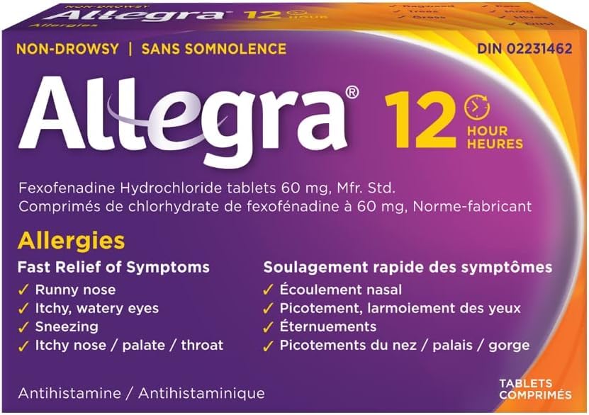 Allegra Allergy Tablets 12 Hour Formula - 36 Count (Pack of 3)