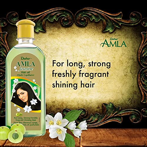Dabur Amla Jasmine Hair Oil 100ml - Natural Care for Long, Strong Dark Hair