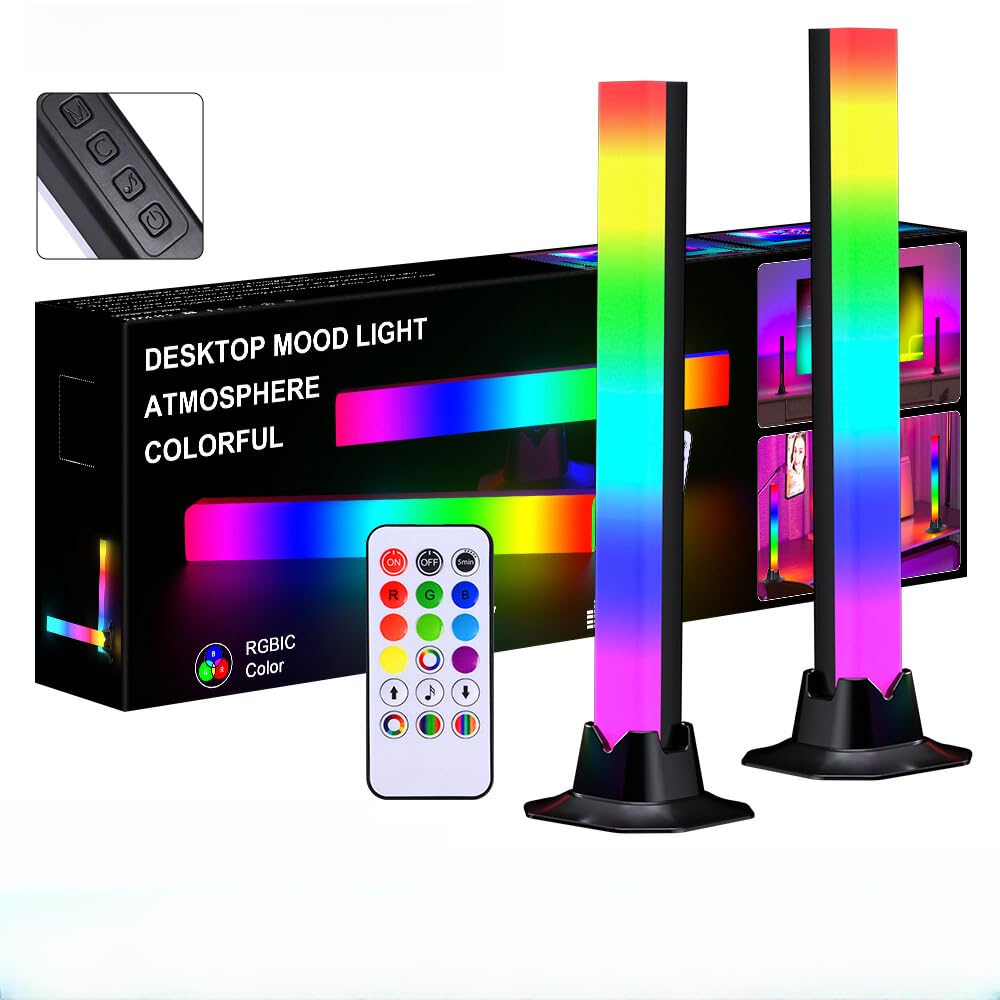 Dual RGB Light Bar Set - Music Sync Ambient Gaming & TV Backlight Kit (2 Pcs)