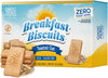 ChocZero Toasted Oat Breakfast Biscuits – Gluten-Free, High Fiber, No Added Sugar, 30 Biscuits per Box