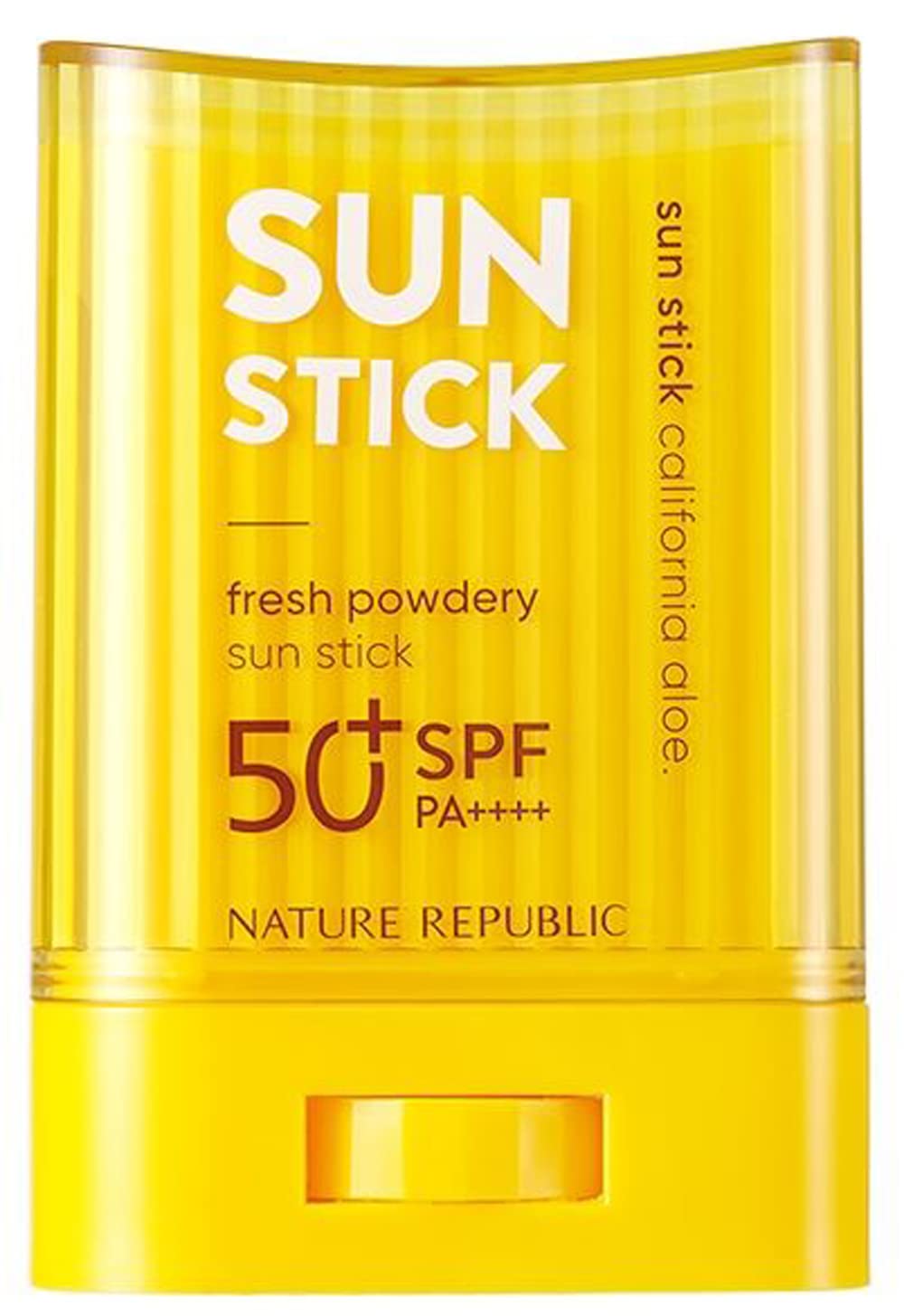 California Aloe Fresh Powdery Sun Stick SPF50+ PA++++ 25ml, Natural Sun Protection for Face