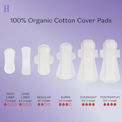 The Honey Pot Company - Herbal Pads for Women - Overnight w/Wings - Infused w/Essential Oils for Cooling Effect & Organic Cotton Cover - Feminine Care - FSA & HSA Eligible - 12 ct
