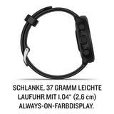 ساعة جاريمن فورروナー ٥٥ الذكية لقياس المسافات لتعقب اللياقة البدنية - أسود