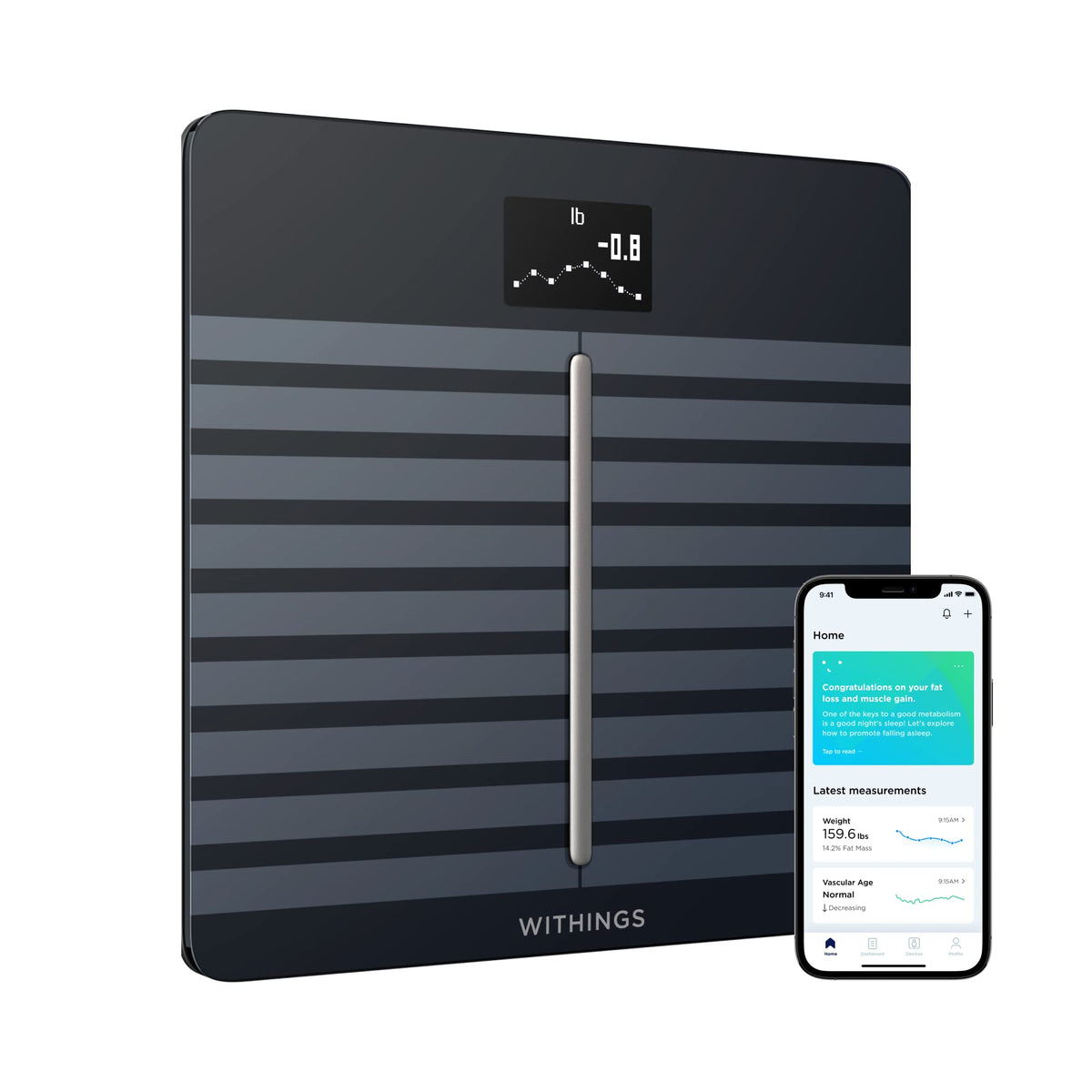 Withings Body Cardio Smart Scale – Track Heart Health, BMI & Body Composition