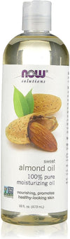 NOW Foods Sweet Almond Oil - ١٦ أونصة زيت مرطب للبشرة والشعر