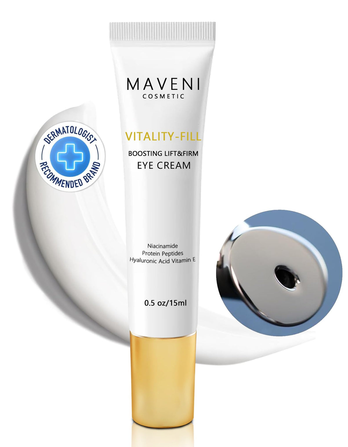 MAVENI Vitality-Fill Boosting Anti-Aging Eye Cream - Firms, Reduces Wrinkles