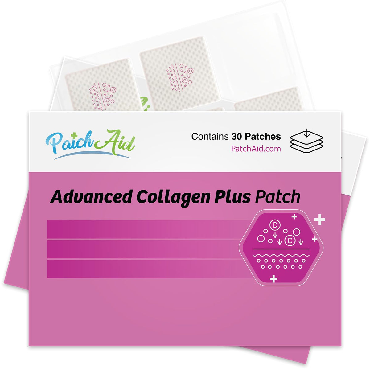 Patch Aid Collagen Plus Topical Patches - 30 Day Supply