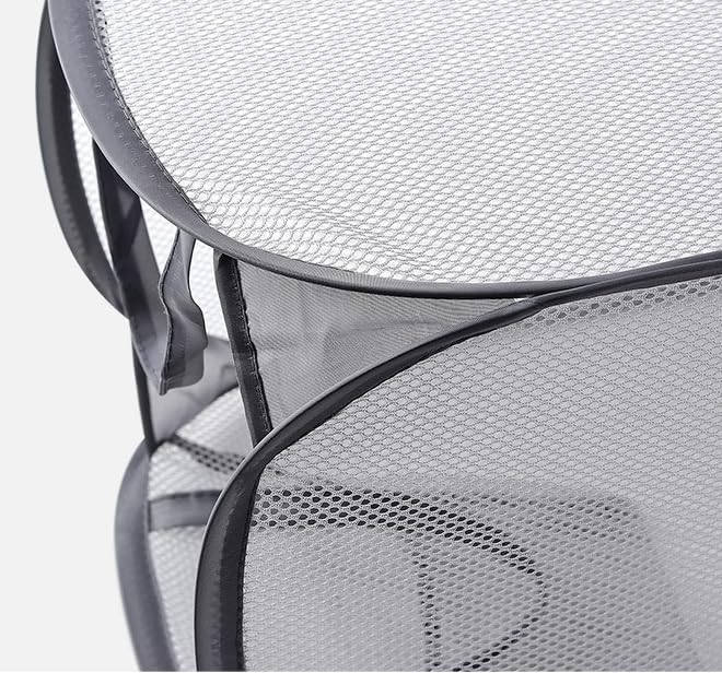 Foldable Laundry Basket & Clothes Hamper - Thickened Design, Mesh Pop-Up