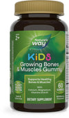 Nature's Way Kids Growing Bones & Muscles - Calcium & Vitamin D Gummies, Wildberry Flavor, 60 Count