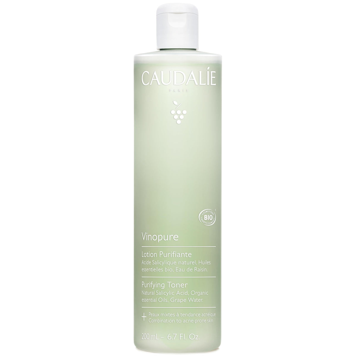 Caudalie Vinopure Clear Skin Purifying Toner (200ml) - Balance & Refine