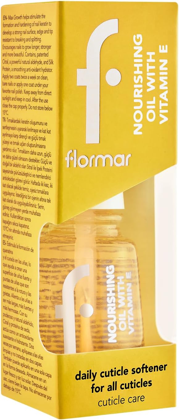 زيت وجه Flormar المغذي بفيتامين E، مرطب ومضاد للأكسدة
